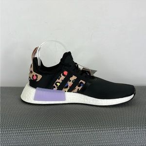 BRAND NEW ADIDAS BLACK CHEETAH PRINT NMD R1 athletic shoe, women’s size 8.5